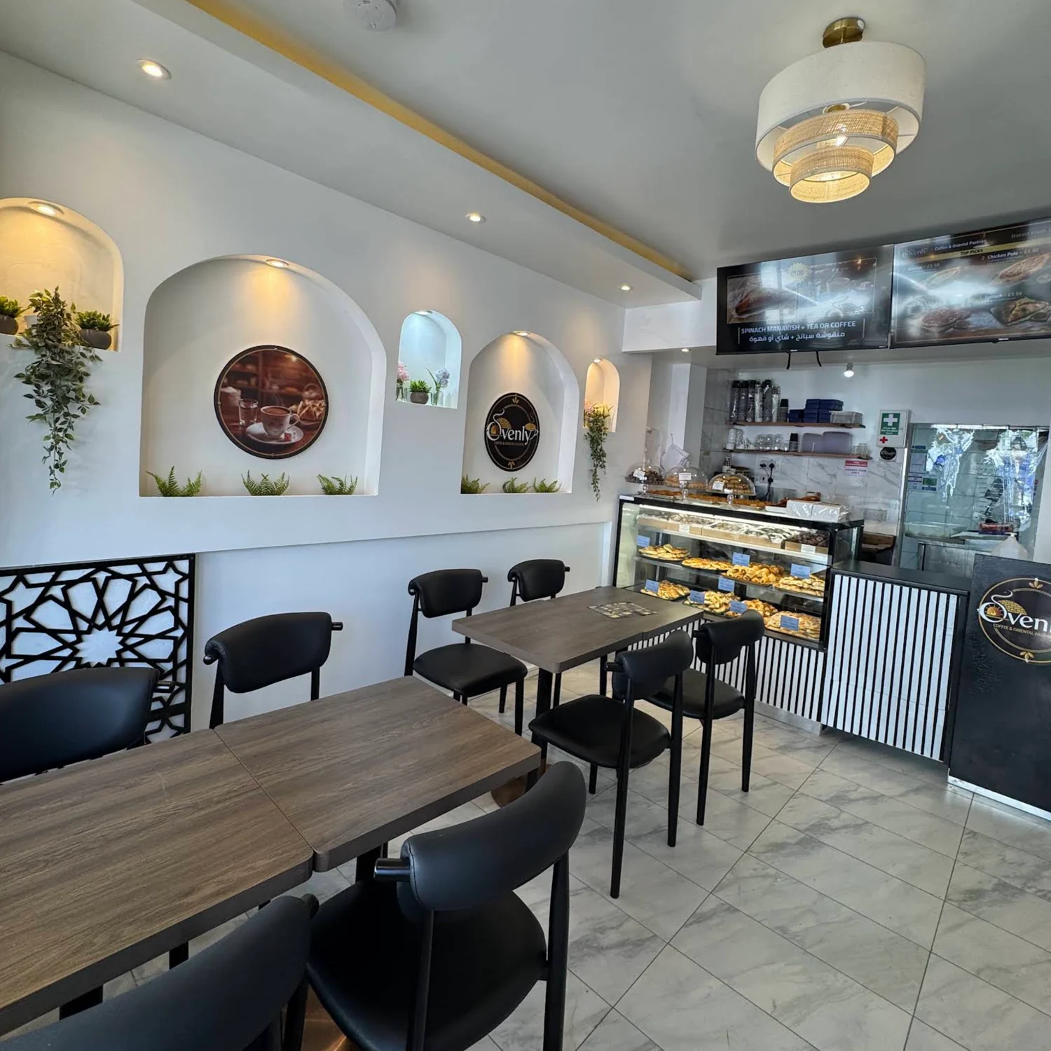 Ovenly café interior and pastry counter