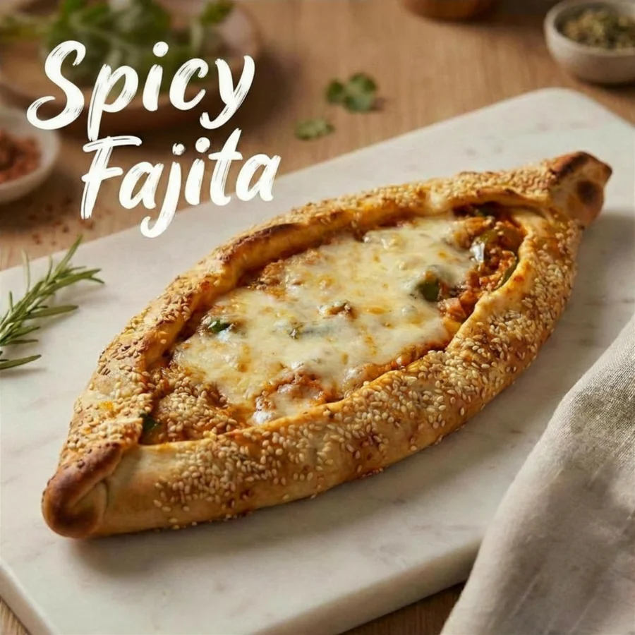 Spicy Fajita manakish