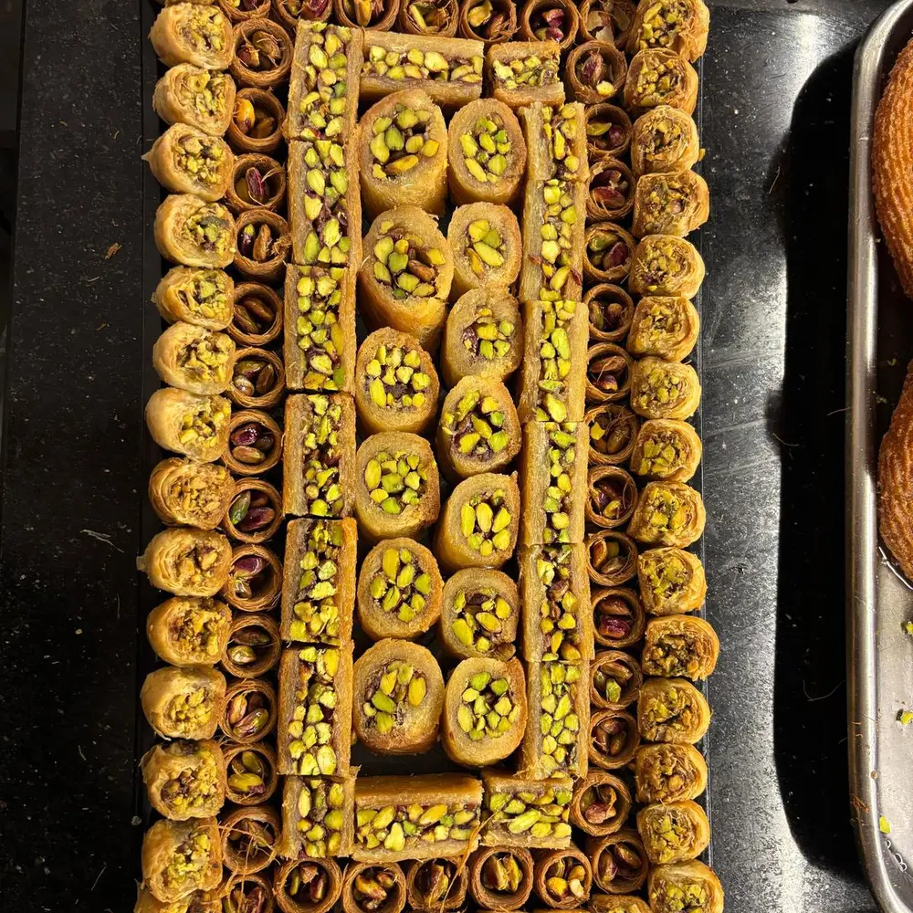 Mixed baklava tray